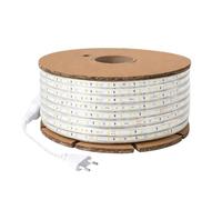 LEDKIA LIGHTING Ruban LED Dimmable 220V SMD 120 LED/m BOBINE 50m 8.5W/m 850lm/m Largeur 12mm Coupe 20cm IP65 2700K Blanc chaud