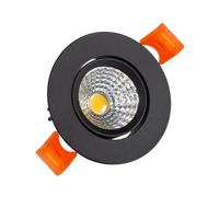 LEDKIA LIGHTING Spot Downlight LED 15W Rond COB CRI90 Coupe Ø 90 mm Noir No Flicker 4000K Blanc neutre