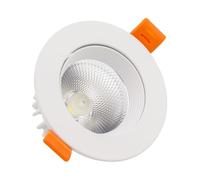 Ledkia Spot LED plafond rond 9W - Blanc