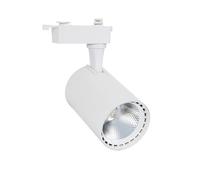 LEDKIA LIGHTING - Spot LED sur Rail Monophasé | 30W Éclairage Flexible | 2100lm COB Technologie | Installation Simple | Orientable, 4000K Blanc Neutre, Polycarbonate