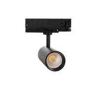 LEDKIA LIGHTING Spot LED sur Rail Triphasé 20W Carlo CCT Sélectionnable Noir 4000K - 5000K - 6000K Sélectionnable