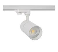 LEDKIA LIGHTING Spot LED sur Rail Triphasé 20W Mallet Dimmable Blanc 5000K Blanc froid