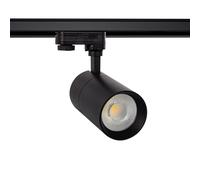 LEDKIA LIGHTING Spot LED sur Rail Triphasé 30W Dimmable Mallet Noir 4000K Blanc neutre