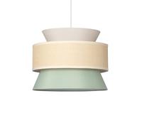 LEDKIA LIGHTING - Suspension Tissu Chulu | Design Élégant et Classique | Compatible Ampoule LED E27 | Utilisation Intérieure IP20 | 1700 mm x 400 mm, Vert, Textile