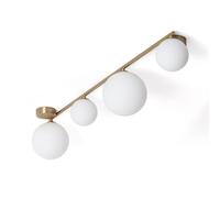 Ledkia Moonlight Brass Plafonnier - Blanc