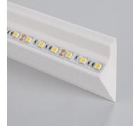 LEDKIA LIGHTING Moulure diagonale Modern 2 m pour ruban LED Blanc