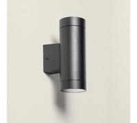 Applique Murale Extérieure Aluminium Double Éclairage Noire Oakham Noir