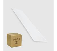 Ledkia Pack 2 Panneaux LED 120x30 cm 40W 4800 lm Certadrive avec Câble de Sécurité No