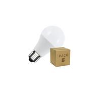 Ledkia Pack de 5 Ampoules LED E27 10W 1000 lm A60 No Flicker 6000K Blanc froid