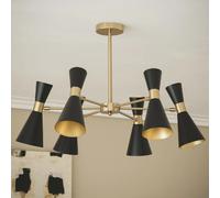 Ledkia Plafonnier Aluminium 6 Spots Jigger Blanc