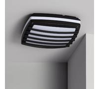 Ledkia Plafonnier Carré Métal Domia Noir
