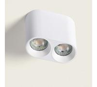 Ledkia Plafonnier Circulaire Double Traxim - Blanc