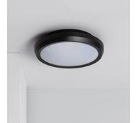 LEDKIA LIGHTING Plafonnier Extérieur Rond Curio IP65 Noir Noir E27