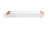 LEDKIA Plafonnier LED 18W Bois et Aluminium 140x650 mm CCT Sélectionnable D