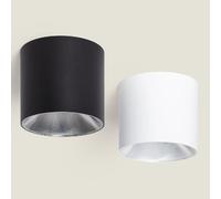 Ledkia Plafonnier LED 20W Aluminium CCT Sélectionnable Syrah Blanc Sélectionnable