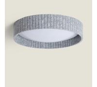 Ledkia Plafonnier LED 24W Rond Feutre Ø500 mm CCT Sélectionnable Kaptyn Gris
