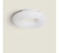 Ledkia Plafonnier LED 24W Rond Métal Ø300 mm Kate Blanc
