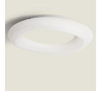 Ledkia Plafonnier LED 48W Rond Métal Ø550 mm Kate Blanc
