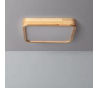 Ledkia Kayu Plafonnier LED Carré Bois