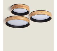 Ledkia Plafonnier LED Rond 30W CCT Noir