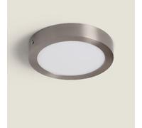 Plafonnier LED Rond 18W Métal Ø225 mm Argenté 5000K Blanc froid