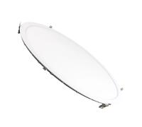 Ledkia Plafonnier LED rond extra-plat - Blanc