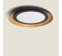 Ledkia Plafonnier LED rond - Noir