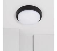Ledkia Plafonnier LED rond - Noir