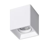 LEDKIA Plafonnier Space Carré Blanc avec Ampoule GU10 4000K Blanc neutre