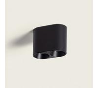 Ledkia Plafonnier Traxim Double Noir