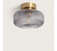 LEDKIA LIGHTING Plafonnier Métal et Verre Windsor pour chambre, salon, cuisine Doré