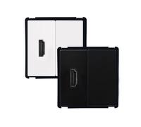 Ledkia Prise HDMI + obturateur - Blanc