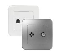 Ledkia Prise TV + SAT Classic - Blanc