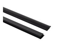 LEDKIA Profilé Aluminium Encastré pour Rubans LED jusqu'à 12 mm Noir 2 m No