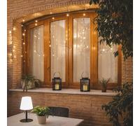 Ledkia Rideau de Guirlande LED 3m Short Noir 3000K Blanc chaud