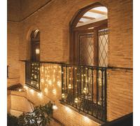 Ledkia Rideau lumineux boules LED - Blanc chaud