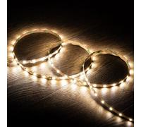 LEDKIA LIGHTING Ruban LED 12V SMD ZIG ZAG 60 LED/m 5m 7W/m 700lm/m Largeur 6mm Coupe 5cm IP20 2700K Blanc chaud