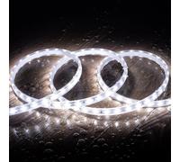 Ruban Led Dimmable 220v Smd 60 Led/M Blanc Froid 6w/M 600lm/M Largeur 12mm Coupe 20cm Ip65 Sur Mesure 15 M