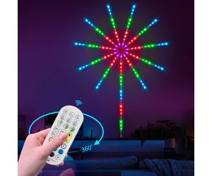 Ledkia Ruban LED Digital SPI RGBIC Kit Effet Feux Artifices avec Contrôle par App et Télécommande RGBIC