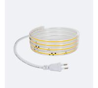 Ruban Led Dimmable 220v Cob Auto-Redressement 320 Led/M 8w/M 720 Lm/M Largeur 12mm Coupe 50cm Ip65 Cri90 Sur Mesure 6000k Blanc Froid 10 M