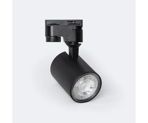 Ledkia Spot à Douille sur Rail Monophasé Riuk pour Ampoule GU10 Noir