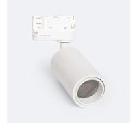Ledkia Spot à Douille sur Rail Triphasé Ágata Multiangle 10-50º pour Ampoule GU10 Noir