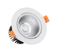 LEDKIA LIGHTING Spot Downlight LED 12W Rond COB CRI90 Coupe Ø 90 mm No Flicker 4000K Blanc neutre