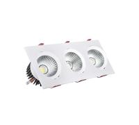 Ledkia Spot Downlight LED 30W Rectangulaire Madison Coupe 315x95 mm 3000K Blanc chaud