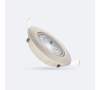 Ledkia Spot Downlight LED 5W Orientable Rond Coupe Ø 68 mm Nickel Brossé 4000K Blanc