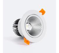 Ledkia Spot Downlight LED 9W Rond COB CRI90 Coupe Ø 90 mm No Flicker 5000K Blanc froid