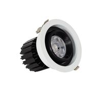 Ledkia Spot downlight LED rond orientable - Blanc