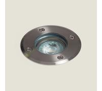 Ledkia Spot Extérieur Encastrable au Sol Basculant Inox GU10 Argenté