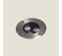 Ledkia Spot Extérieur LED 3W Solid Encastrable au Sol Inox Hallo 2700K Blanc chaud