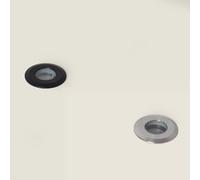 Ledkia Spot Extérieur LED Encastrable au sol 12V DC Noir Clarion 2700K Blanc chaud